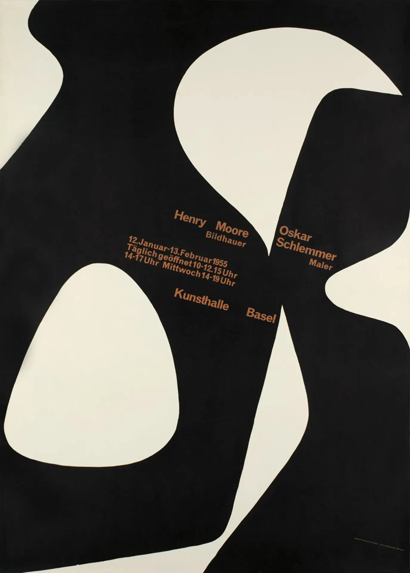 Exposition H. Moore & O. Schlemmer, Bâle, Prix de L’affiche Suisse