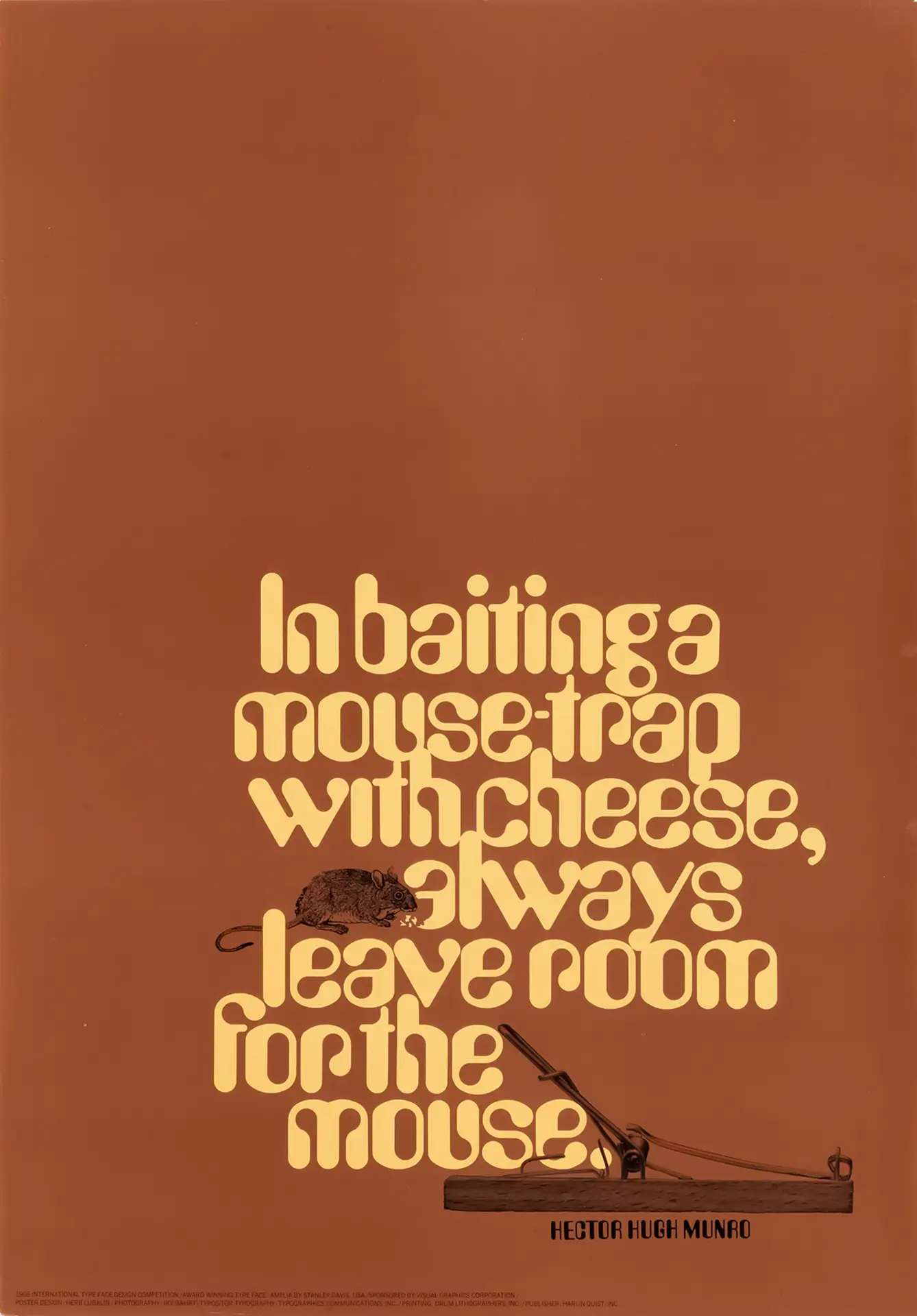 Poster for VGC International Typeface Design Competition