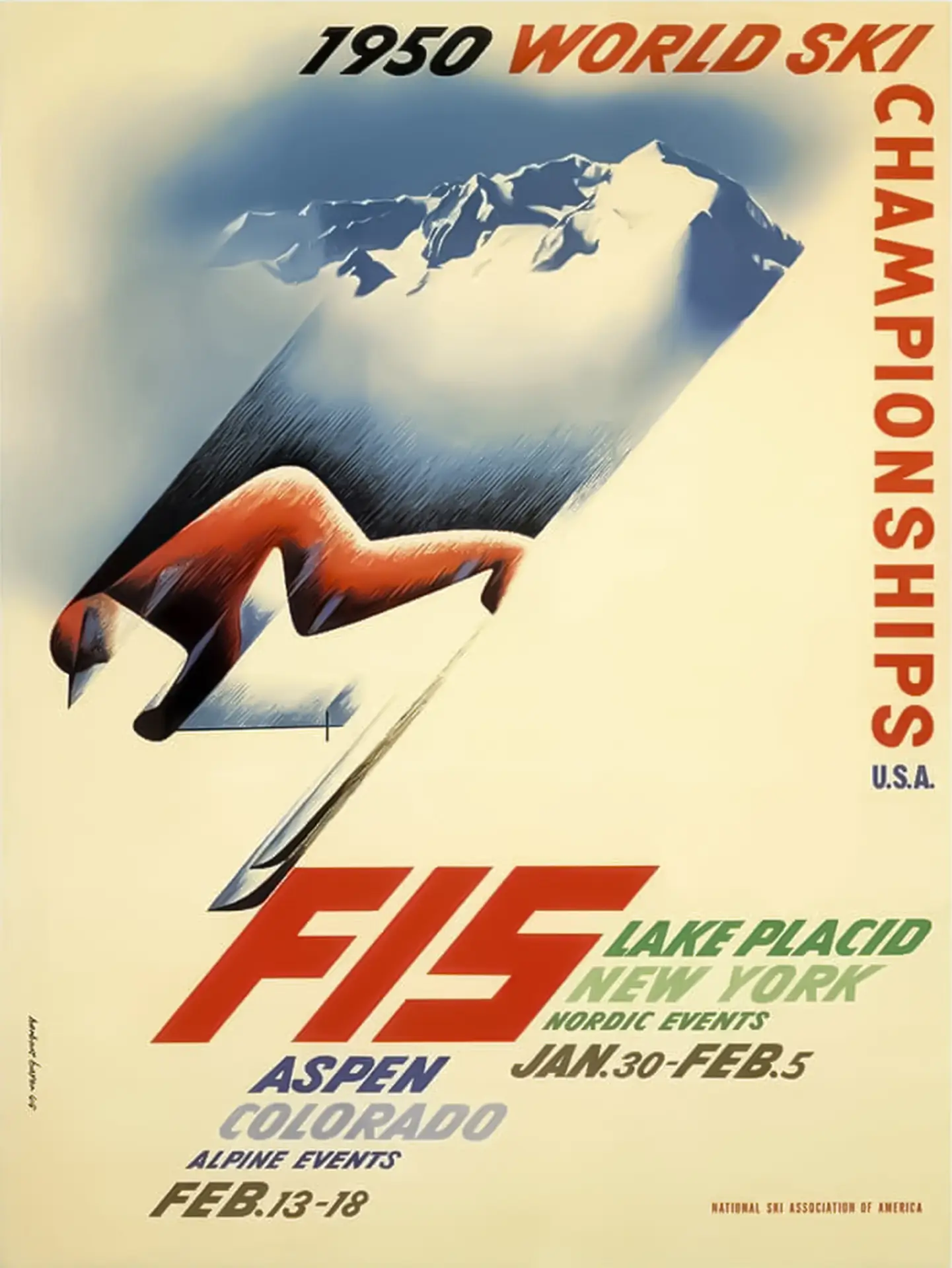 FIS World Ski Championships 1950: Aspen and Lake Placid