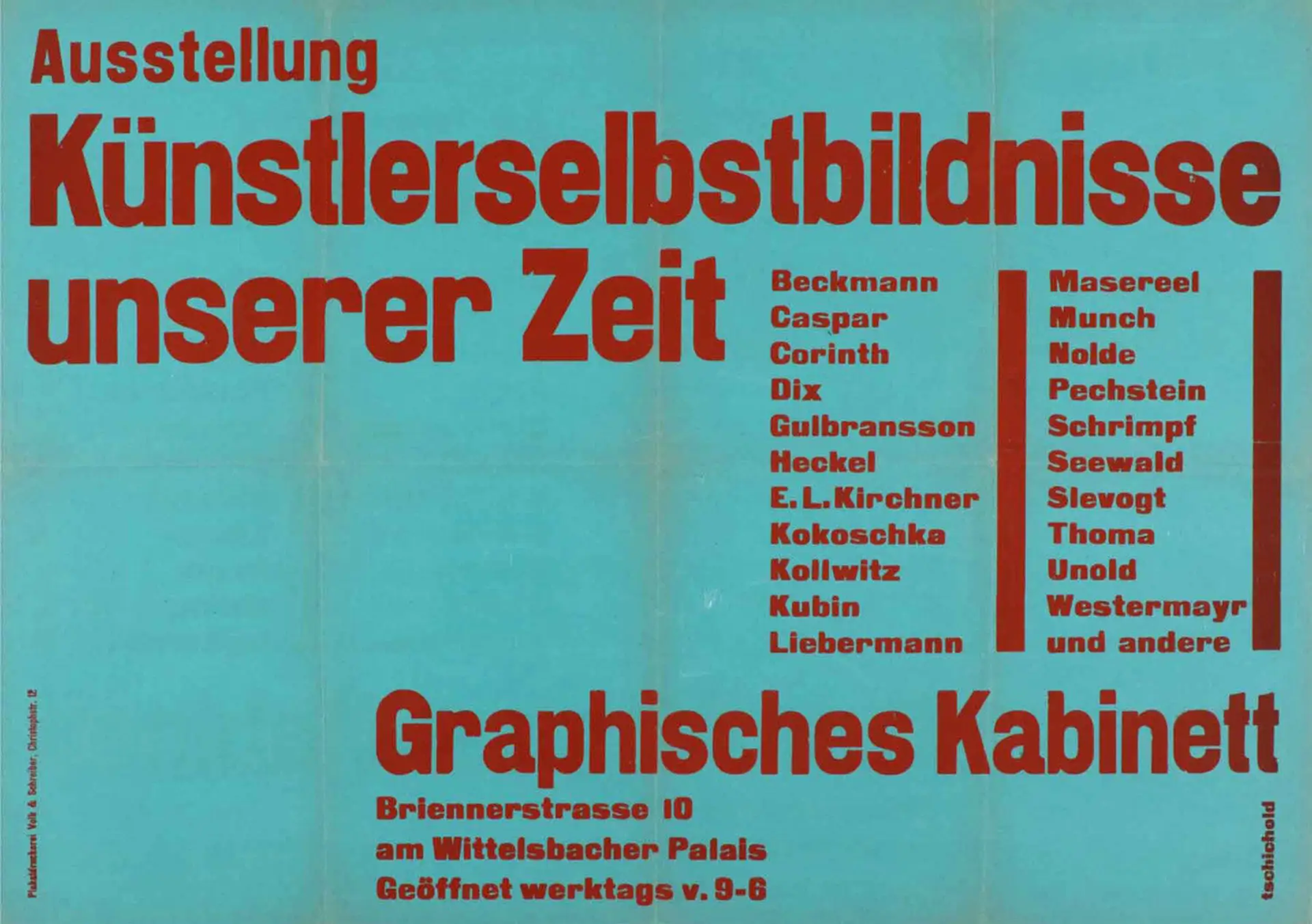 Ausstellung Künstlerselbstbildnisse Unserer Zeit