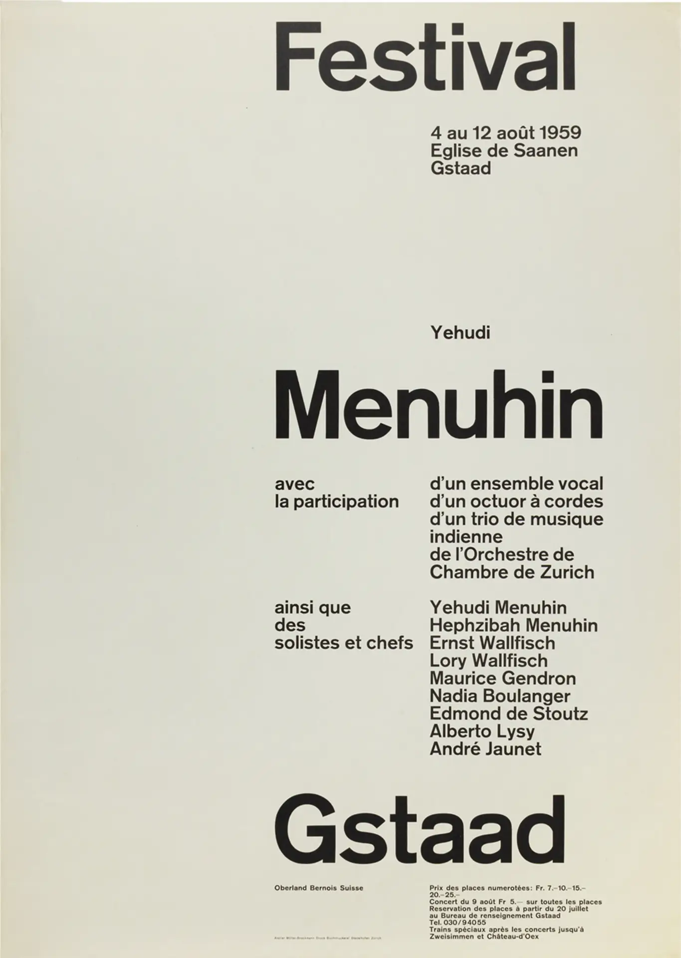 Festival Menuhin Gstaad