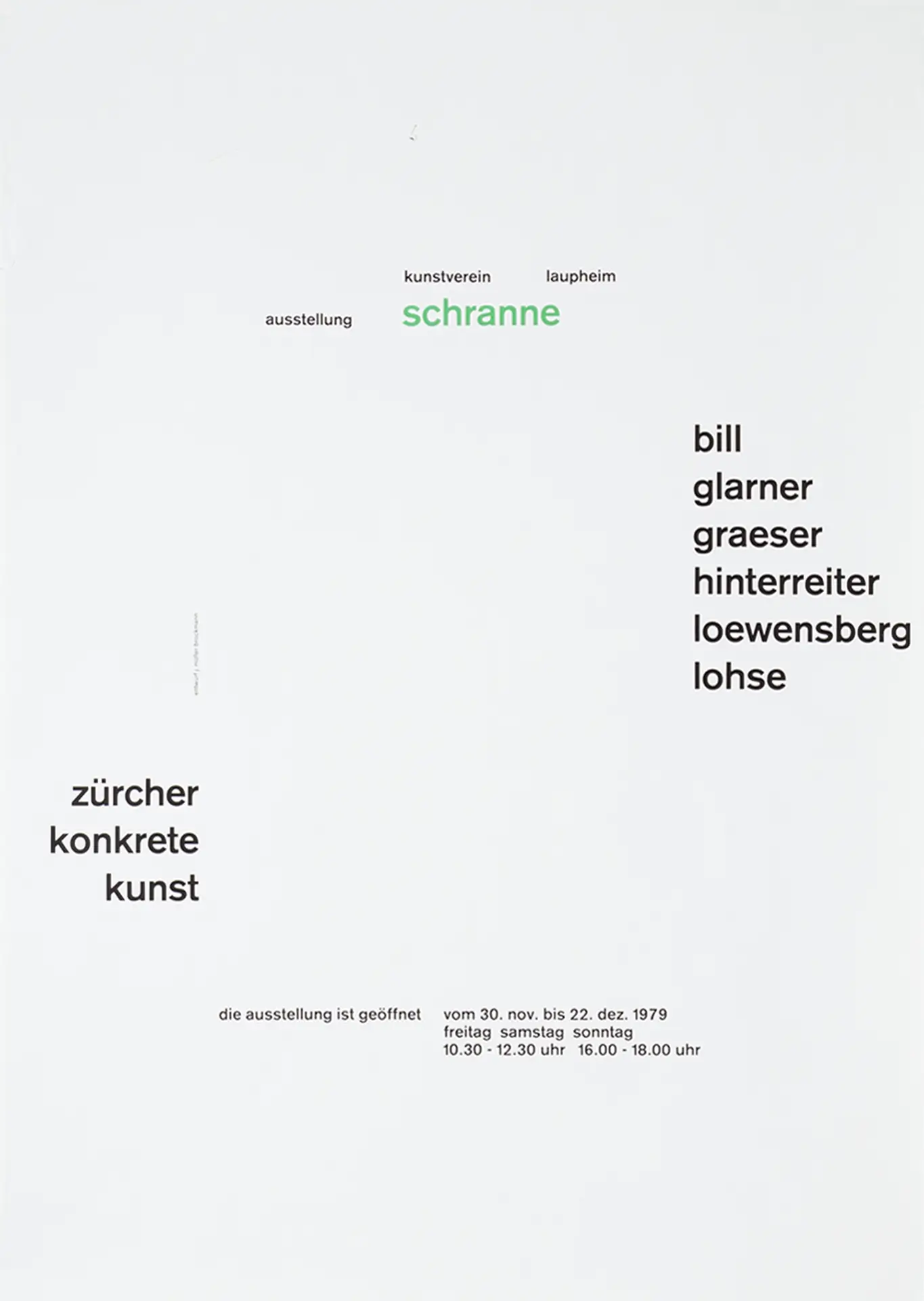 Kunstverein Laupheim Ausstellung Schranne, Zürcher Konkrete Kunst