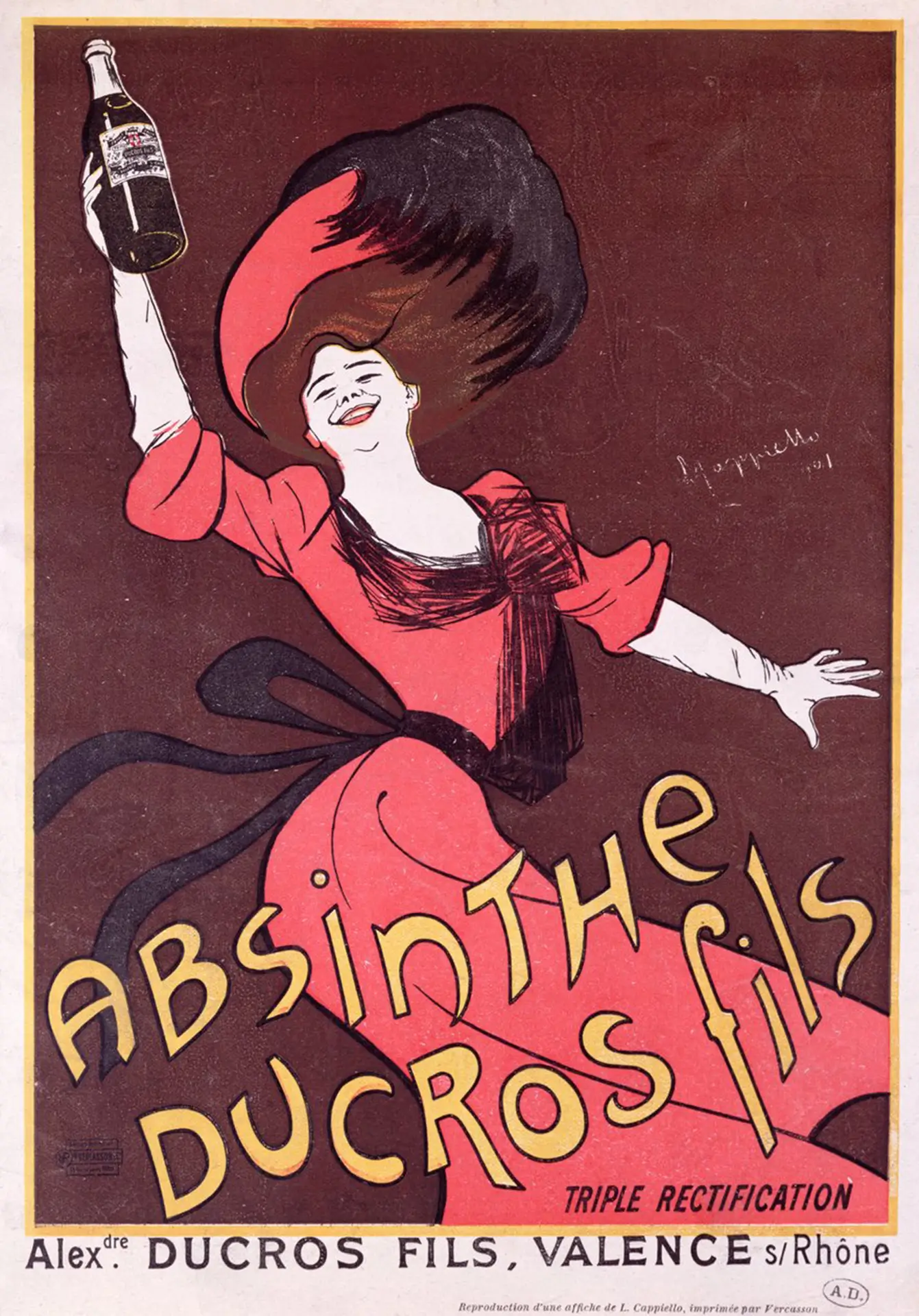 Werbung für Absinthe Ducros Fils