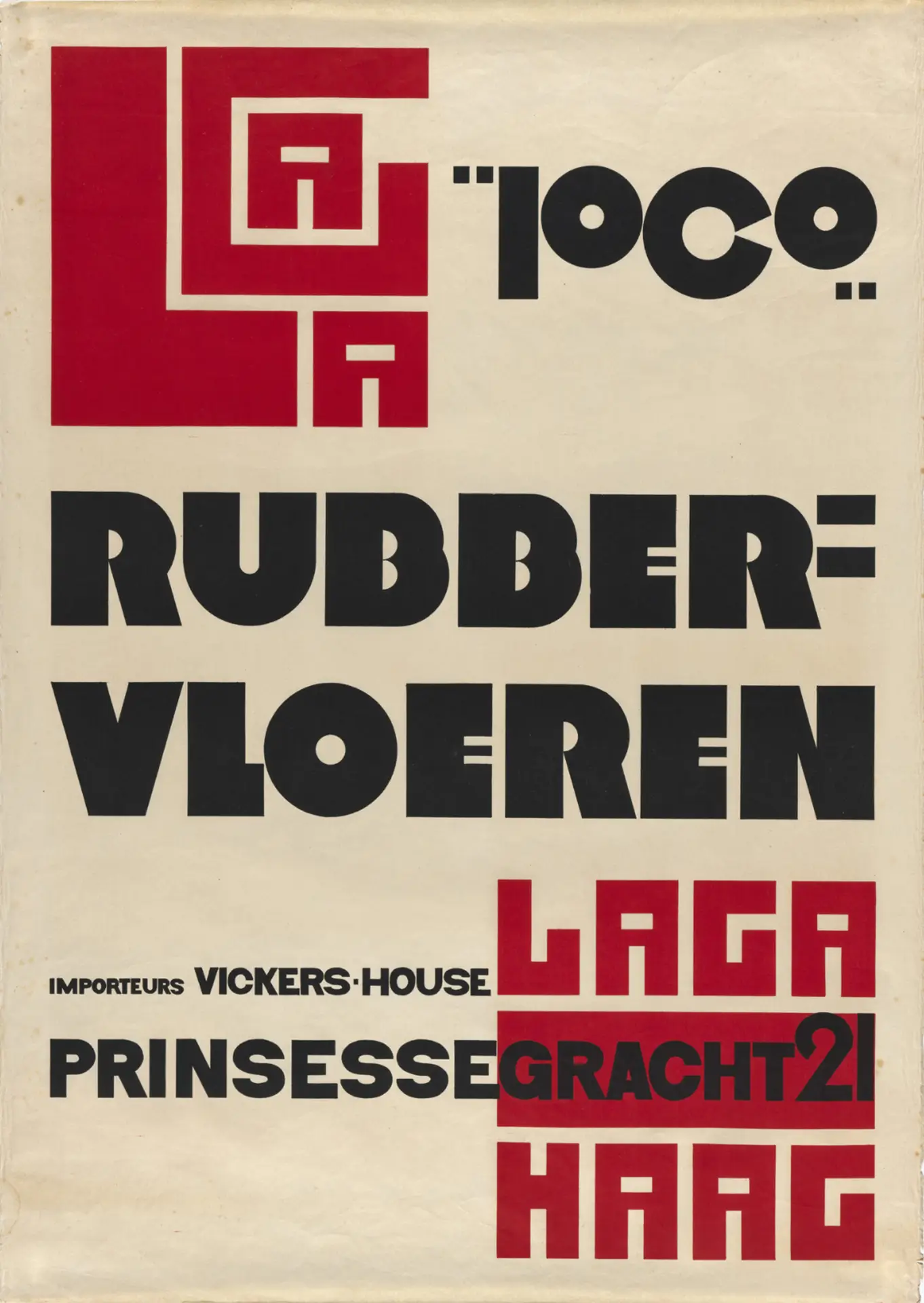 Poster for the Rubber Flooring Manufacturer LAGA