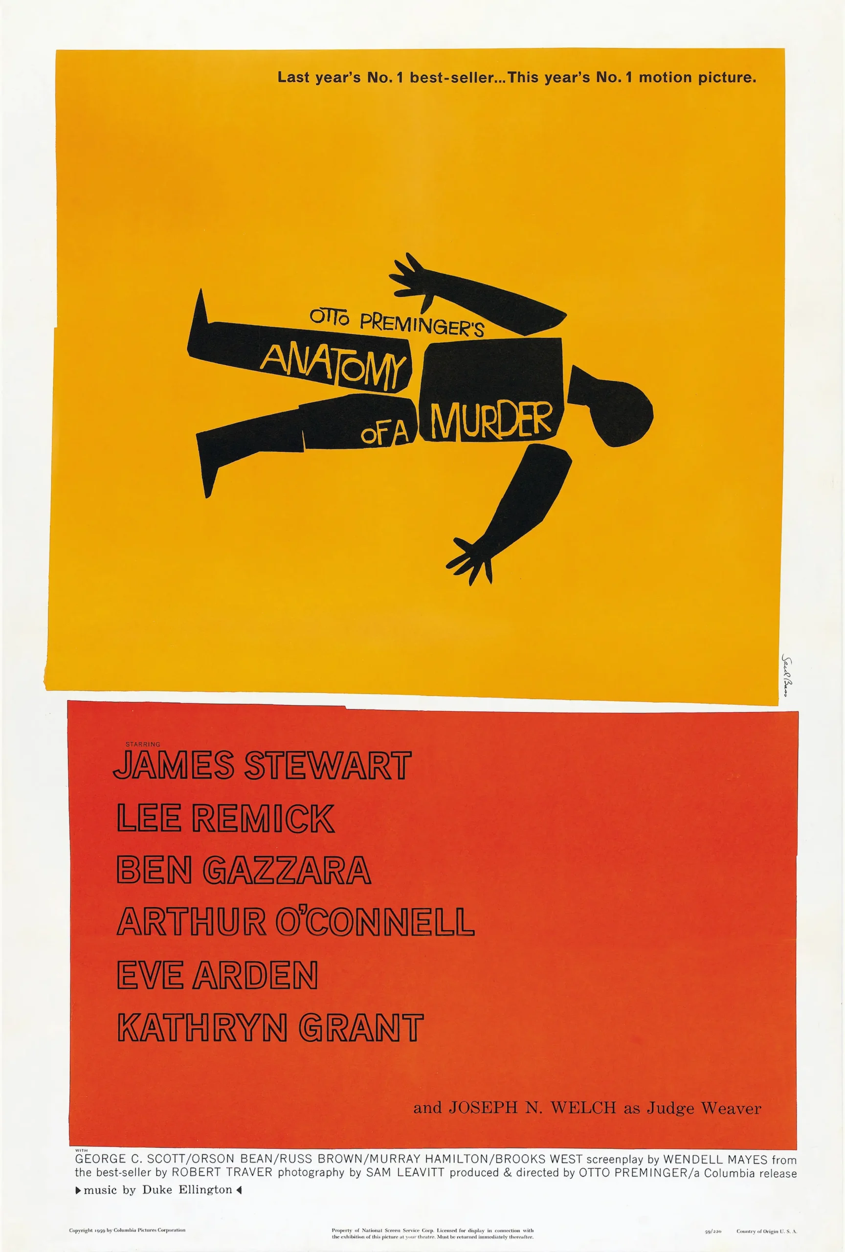 Poster for the film ‘Anatomy of a Murder’